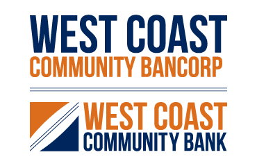 Graphic displaying logos for West Coast Community Bancorp and West Coast Community Bank